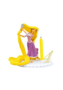 Bougie D Anniversaire Raiponce Sur Socle A Chiffres Modulables Disney